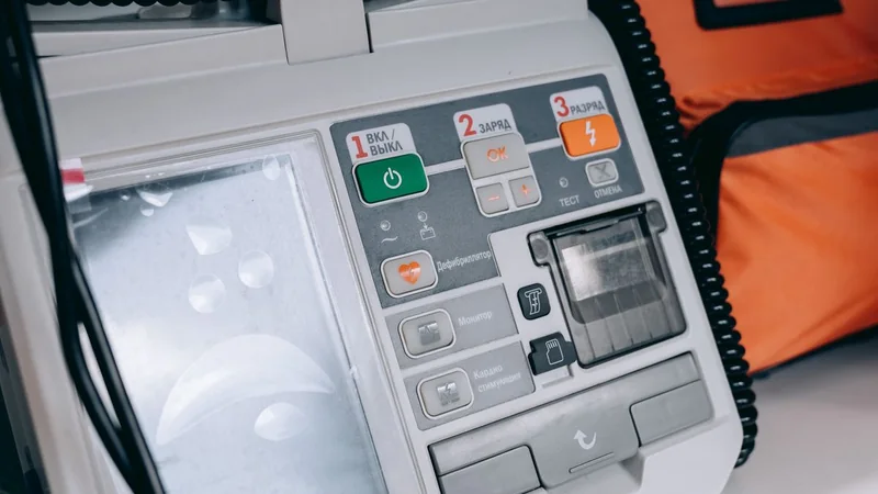 Defibrillatore medico; immagine illustrativa